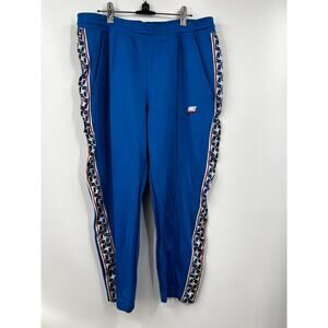 Nike‎ Mens Blue Tapered Poly Pants Activewear Joggers Size 2XL